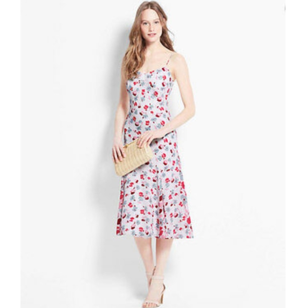 Ann Taylor Floral Spaghetti Strap Slip Dress NWT
